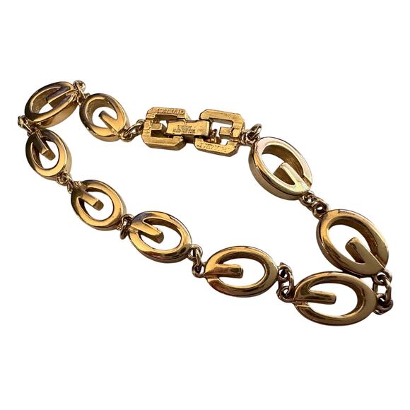 Givenchy G Link Gold Plate Bracelet - Picture 13 of 16